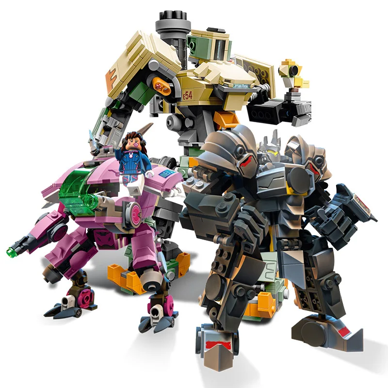 

NEW 2019 Compatible Overwatching 75973 Games D.Va & Reinhardt Building Blocks Bricks toys gifts for kids Children