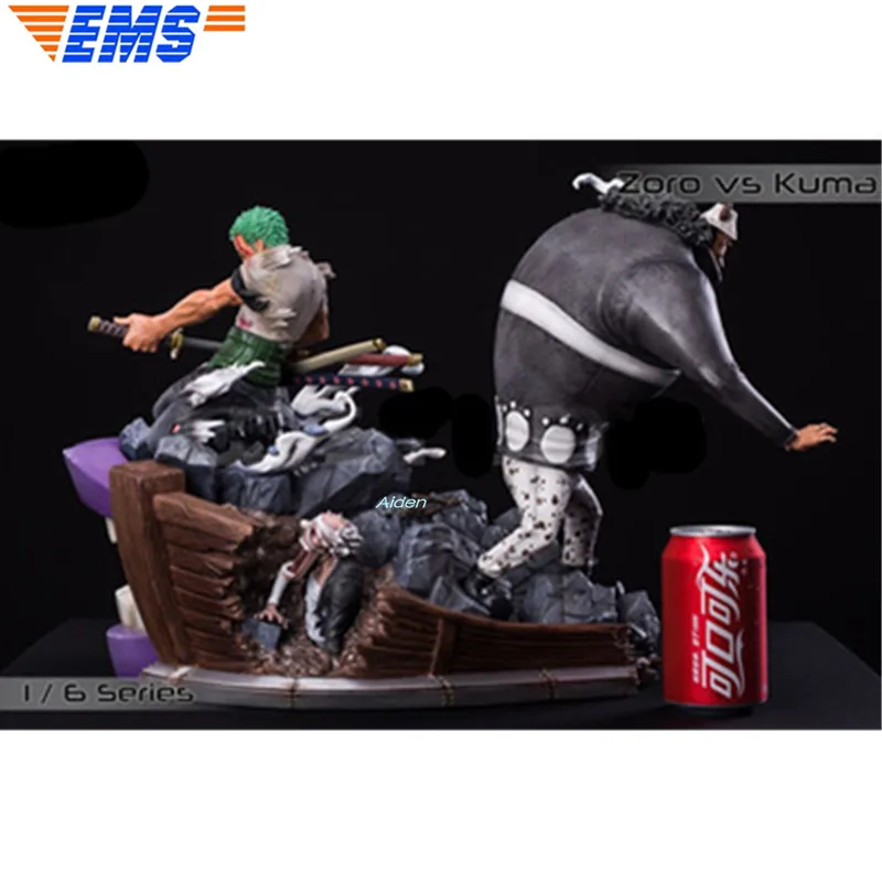 1" одна деталь статуя соломенная шляпа Пираты бюст меч Roronoa Zoro VS бартоломев Кума GK экшн модель игрушки коробка 37 см Z2777