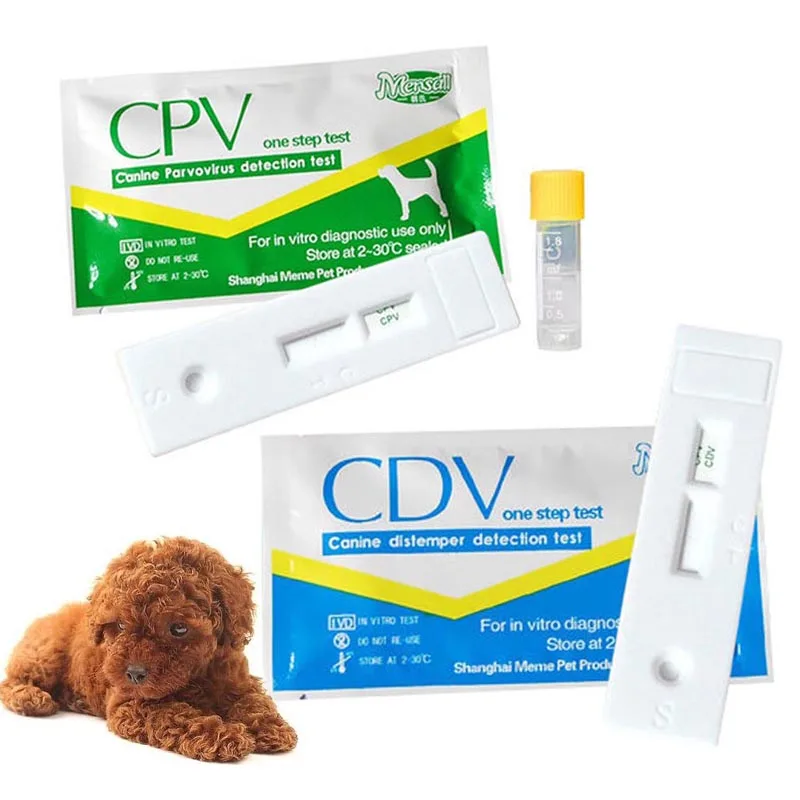 

New Hot Canine Dog Distemper Virus CDV/CPV Home Nasal Swab Health Test Paper SMD66