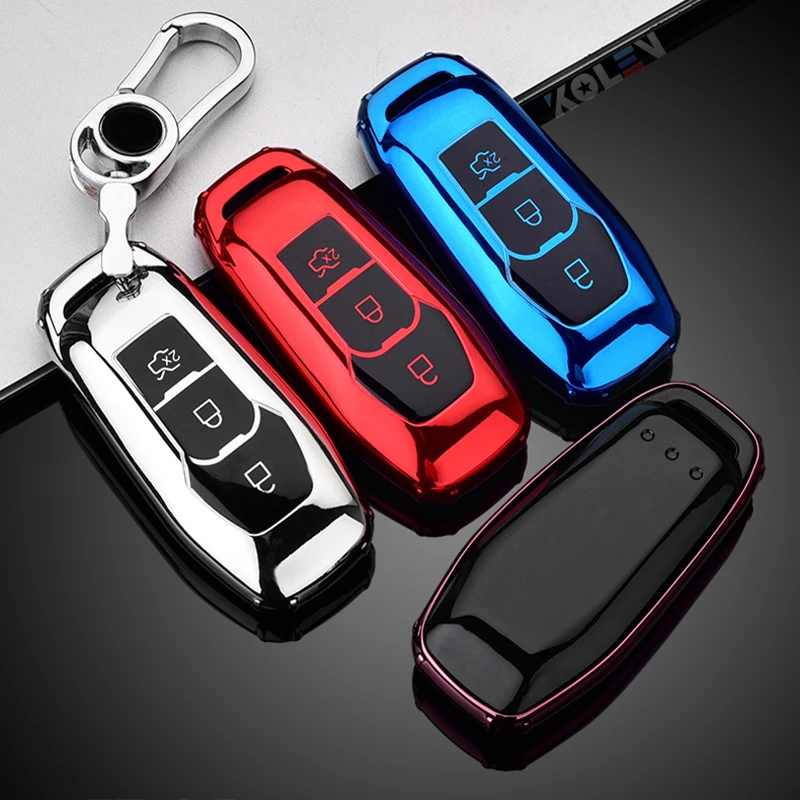 Soft TPU Car Remote Key Case Cover Holder Shell per Ford Focus 3 4 ST Mondeo 5 MK5 Mustang F-150 Explorer Edge Fiesta Kuga MK3 4 - H2f011af5f72344f5b8b661c778a91293P