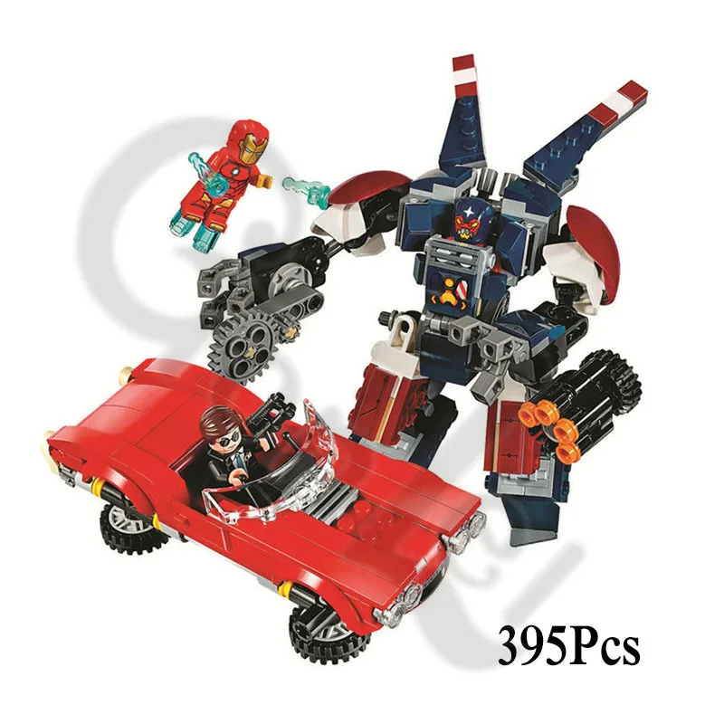 Новые Супергерои Marvel Avengers 4 подходят для MOC 76131 76124 76125 76126 фигурки для торжеств строительные блоки кирпичи игрушки подарки - Цвет: 395Pcs No Box