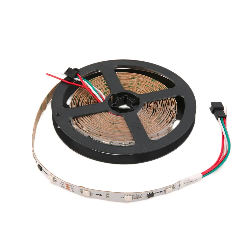 ICOCO Одежда высшего качества, 12 В, 5 м, 150 светодиодный WS2811 5050SMD Светодиодные ленты светильник Индивидуальный Адресный свет