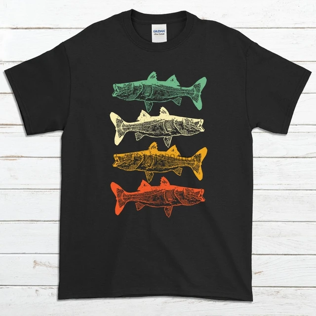 Cool Retro Snook Fish Shirt Saltwater Fishing Fisher Gifts Fisherman  Fishermen Novelty Gift Unique Mens Fishing T Shirts - AliExpress