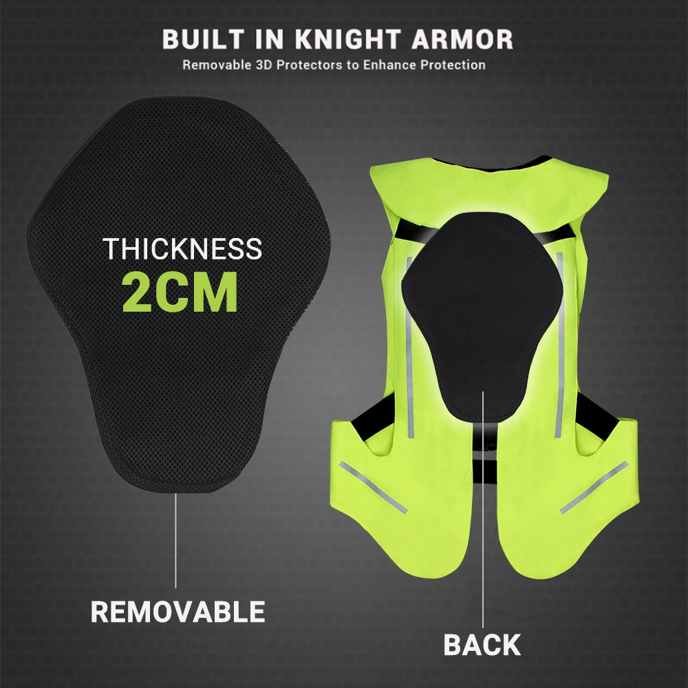New Motorcycle Jacket Motorcycle Air Bag Vest Moto