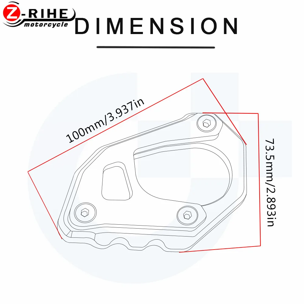 Алюминиевые аксессуары для мотоциклов Sidestand подставка для ног боковая подставка для KTM 790ADVENTURER 790 R