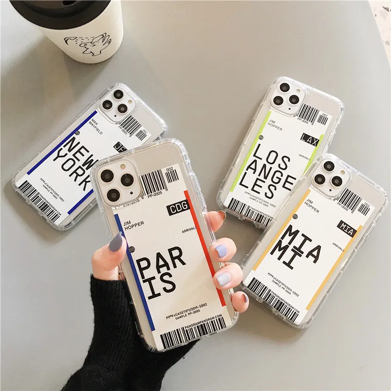 Creative Ticket for Mobile Phone Shell Silicone All-Inclusive Xsmax Protective Case Transparent Drop-Resistant Cover For Iphones Creative Ticket for Mobile Phone Shell Silicone All-Inclusive Xsmax Protective Case Transparent Drop-Resistant Cover For Iphones