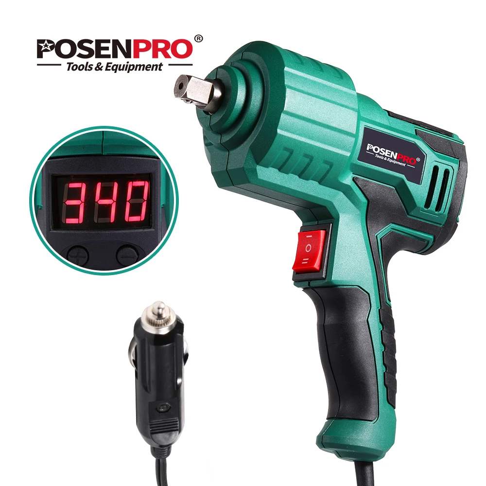 Torque Display 12V Impact Wrench Variable Speed Electric Wrench