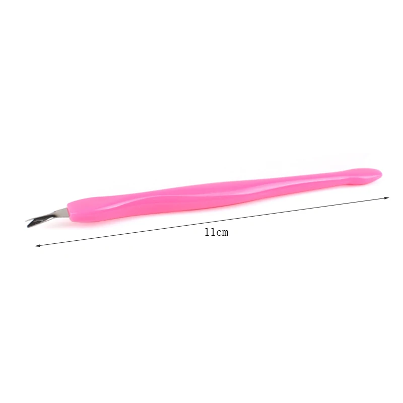 100Pcs Stainless Steel Nail Cuticle Pusher For Trimming Dead Skin Remover Nail Art Fork Nipper Pusher Trimmer Manicure Tools