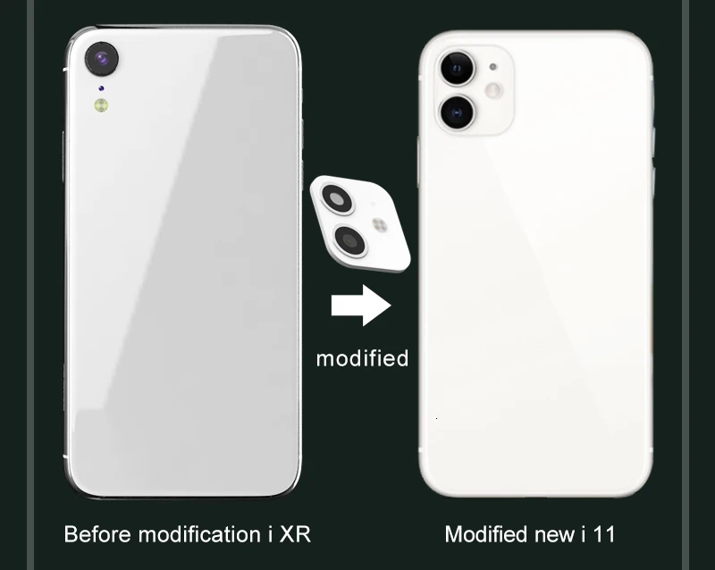 Для iPhone X секундная Замена для iPhone 11 наклейка на рассеиватель 11 PRO MAX камера взрыв модифицированный чехол объектив камера защитная крышка