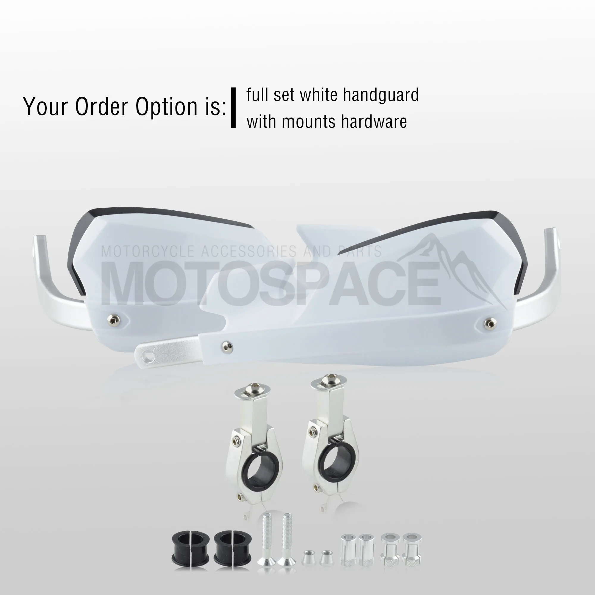 Spacemotors PZ-Motech рукавицы для мотоцикла подходят для 7/" 22 мм Handlebar1-1/8 28 мм жир бар CR XR YZ WR EX TTR CRF WRF EXC DRZ - Цвет: White handguard