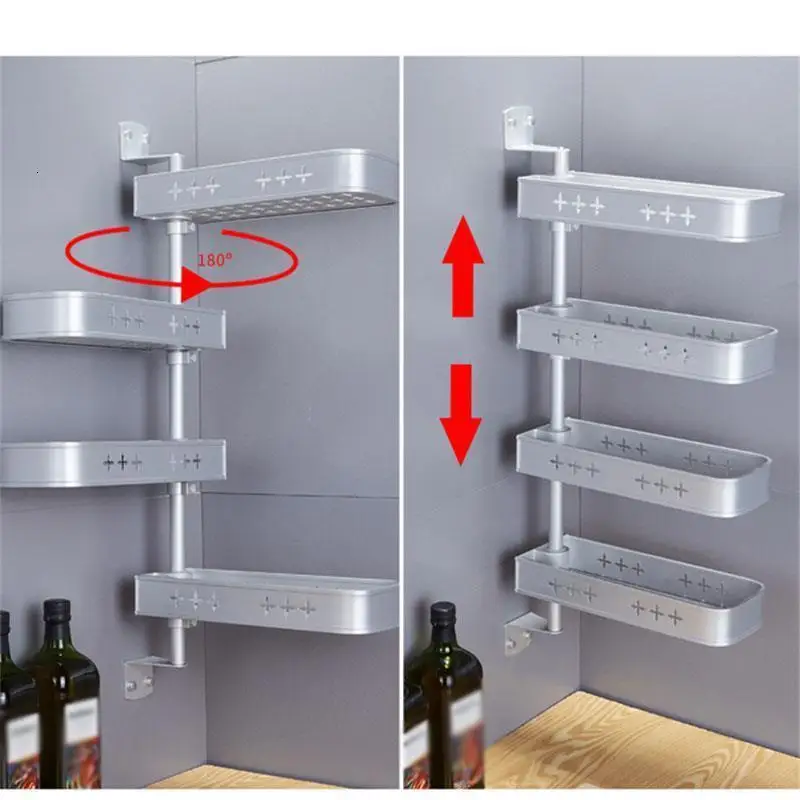 Kuchnia Etagere De Accessories Organizer Organisateur Rotate Cozinha Cuisine Cocina Organizador Kitchen Storage Rack Holder