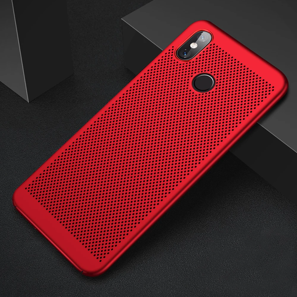 Для Xiaomi Redmi Note 7 Note7 Pro Чехол летний теплоотвод чехол Redmi Note 6 Note6 Pro задняя крышка Защита жесткого диска чехол - Цвет: red