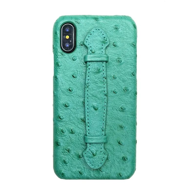 Чехол держатель из натуральной кожи на ремешке для iPhone X XS Max 7 8 Plus SE2 роскошный