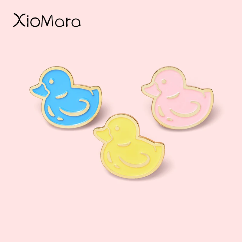 Bath Duck Enamel Pin Multi color Little Ducks Badge Childlike Lovely Animal Jewelry Brooches Lapel Gift For Kids Friends | Украшения и