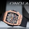 ONOLA Top Brand Men's Military Wristwatch Waterproof Automatic Mechanical Watch With Calendar Display Multifunction Fashion Gift 2