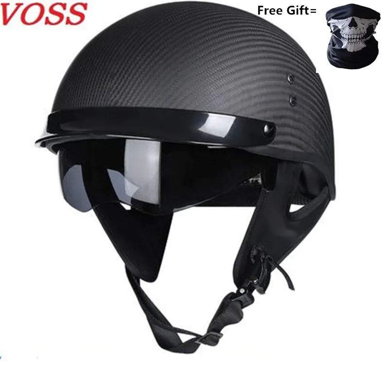 

Motorcycle half face brand helmet motorbike motorcross helmet Carbon fiber retro vintage jet helmet Casco Capacete vespa helmet