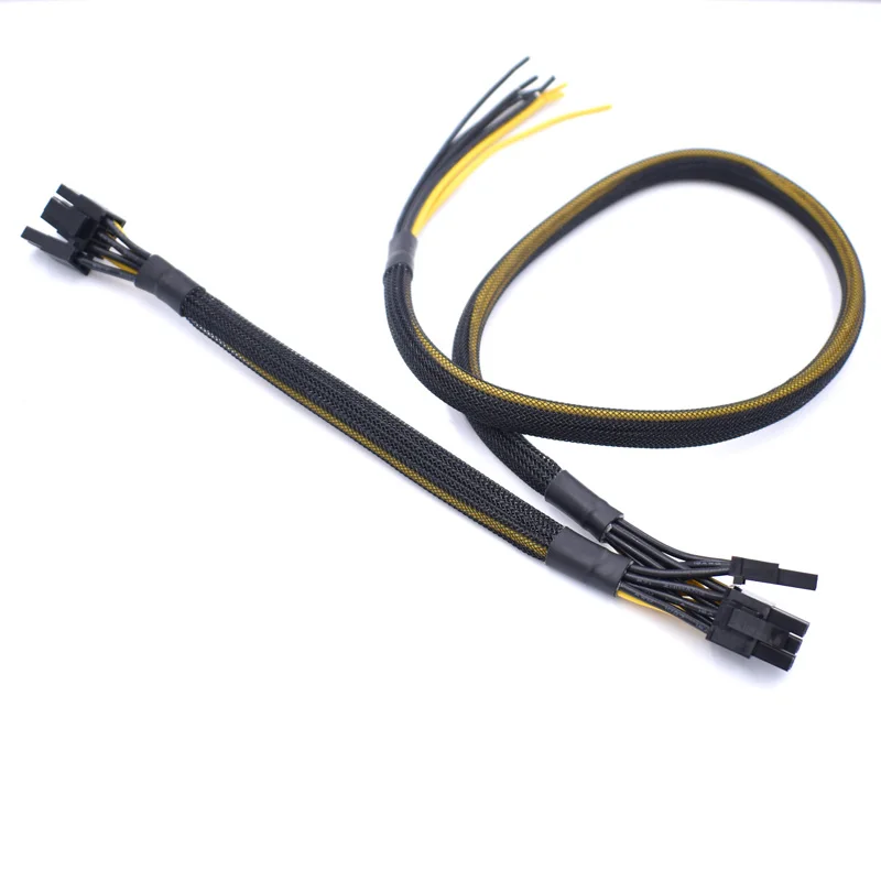 50 шт./лот двойной PCI-E 8(6 + 2) Компьютерная видеокарта кабель питания сделай сам цепь