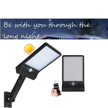 

remote control rotate bracket solar street light 48 LED Solar Lamp Motion Sensor Wall Light Outdoor Courtyard Garden Garage Secu