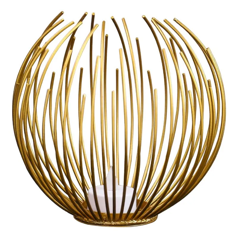 1 шт. Европейский стиль геометрический металлический подсвечник Романтический настольный декор для ужина подсвечник трехмерное ощущение Новинка