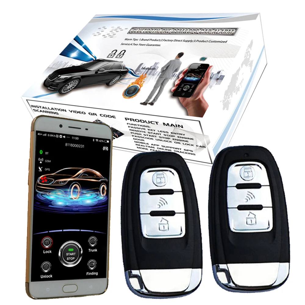 Cardot 2g gps gsm одна кнопка Пуск дистанционного запуска умный ключ Автомобильная