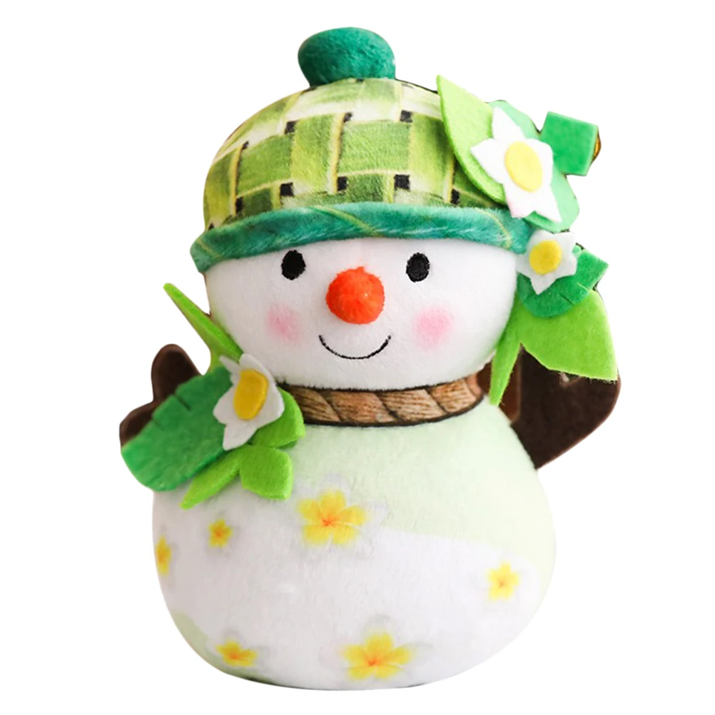 Christmas Snowman Doll Snowman Plush Doll Snowman Ornament Christmas Decoration Cartoon Ornament Plush Cute Kids Gift Toys#40 - Цвет: B