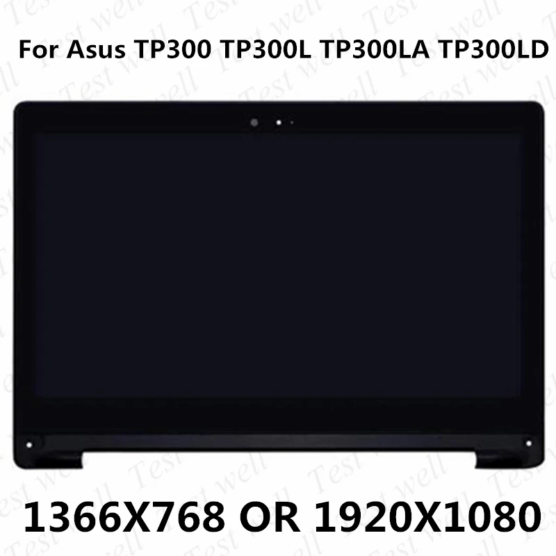 

Оригинальный Раскладной ЖК-дисплей 13,3 дюйма для ASUS Transformer Book TP300 TP300LA TP300LD HD 1366X768 или FH 1920X108 0, сенсорный экран в сборе с рамкой