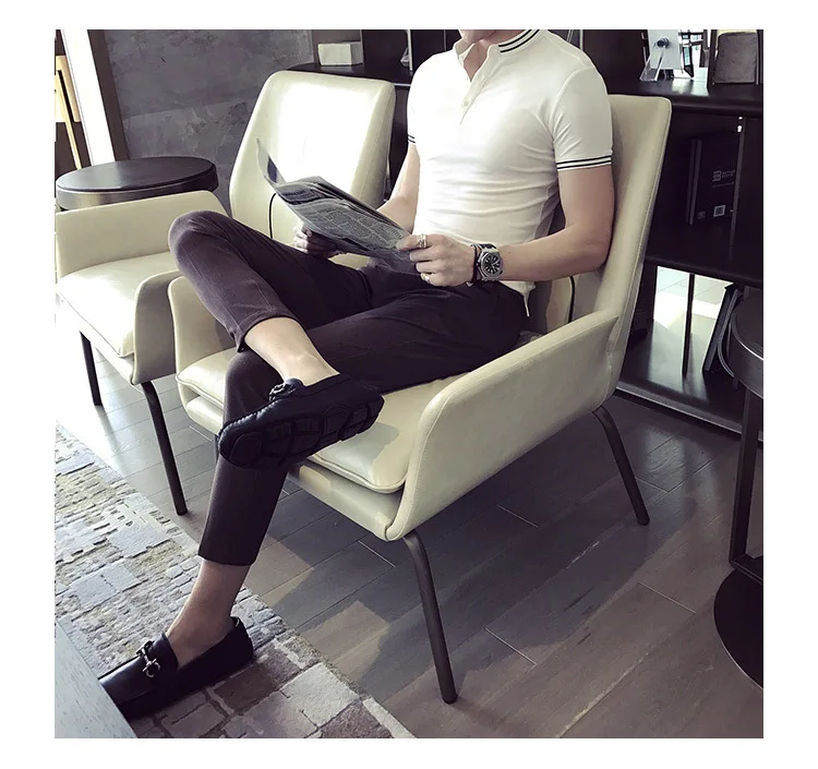 Polo Camisa Hombre, Корейская однотонная летняя рубашка поло, мужская хлопковая дышащая рубашка поло с коротким рукавом, Para Hombre 3xl Camisa Polo
