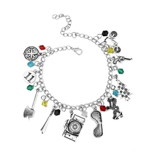 Модный Boho DC Comics отряд самоубийц пара браслет Silvertone металлические браслеты Подвески Браслеты для женщин Рождество Bijoux