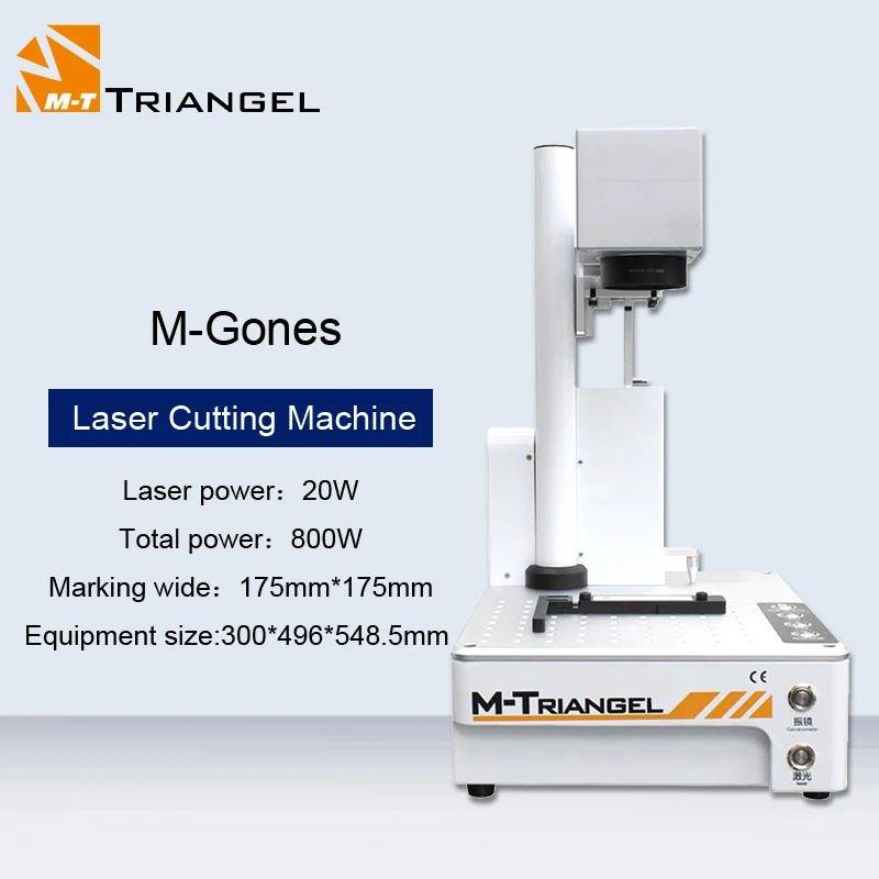 M-Triangel MG-ONES Fiber Laser Metal Marking Machine Phone LCD Screen Separator For Phone Back Cover Glass Cutting Marking