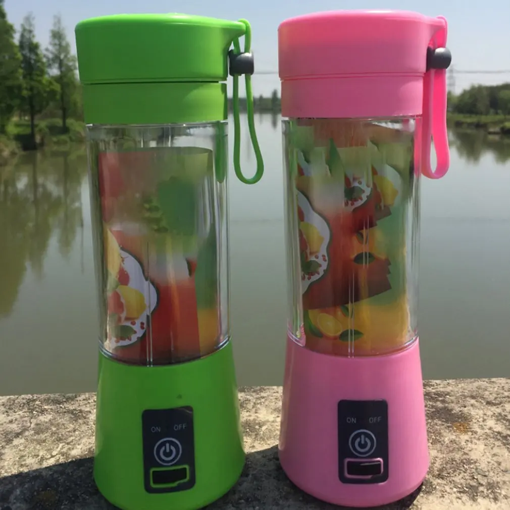 Multi-Function Juicer Household Electric Juicer 6 Blade Portable Mini Charging Juice Cup English Packaging