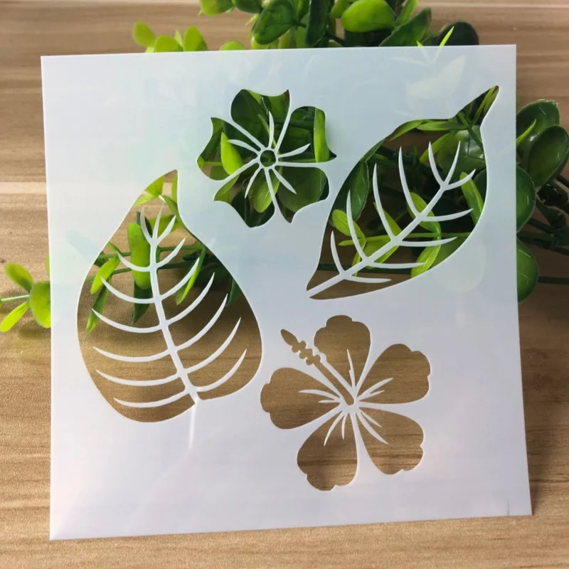 9pcs New Children Drawing Template DIY Hollow Drawing Painting Graffiti Stencil