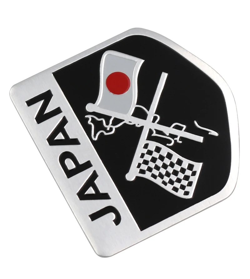 1 шт. 3D металлическая, для машины японский флаг наклейка эмблема/Бейдж/Логотип Наклейка для Toyota Honda Suzuki nissan Mazda Subura Lexus
