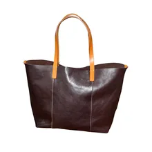 Экологичная большая женская сумка из натуральной кожи растительного дубления, женская сумочка с верхней ручкой, два комплекта, Женская композитная сумка