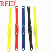ID 125 кГц EM4100 только для чтения Регулируемый Браслет RFID карта контроля доступа водонепроницаемый браслет бирка много цветов Выберите 1