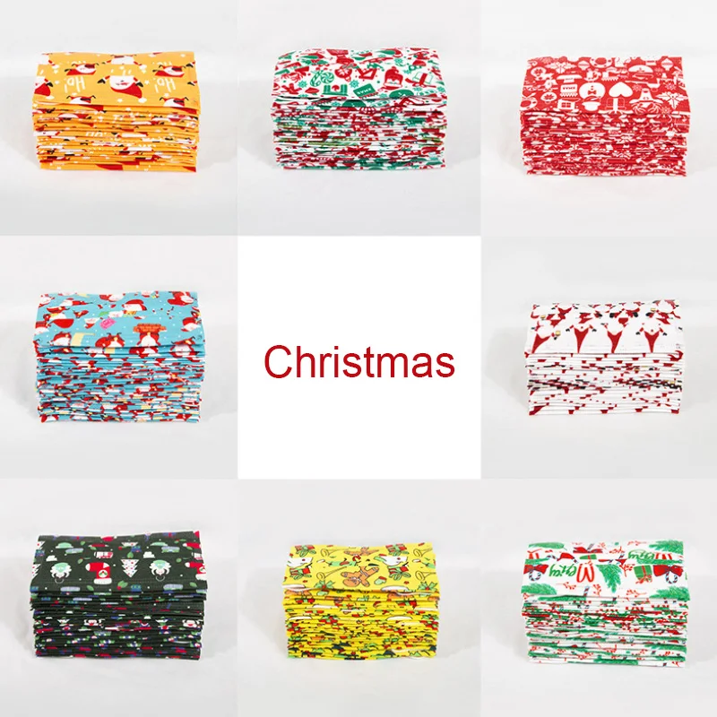 

20/50/100Pcs Three-layer Protective Dust-proof Cute Cartoon Christmas Old man Tree Mask Printing Adult Mascarilla Face Masque