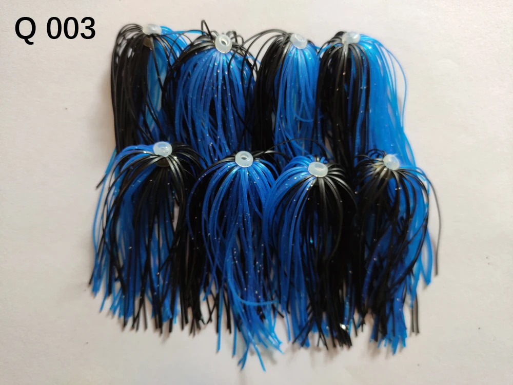 8 Пряди 50 нитей Силиконовые юбки провода рыболовные аксессуары для Buzzbait SpinnerBait DIY