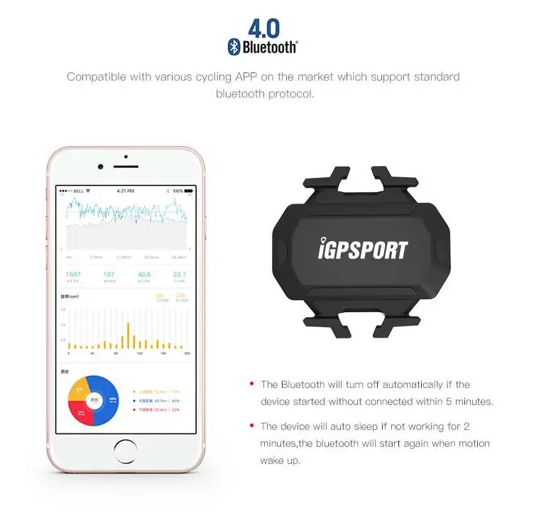 IGPSPORT велосипед датчик скорости каденса муравей + Компьютерные аксессуары C61