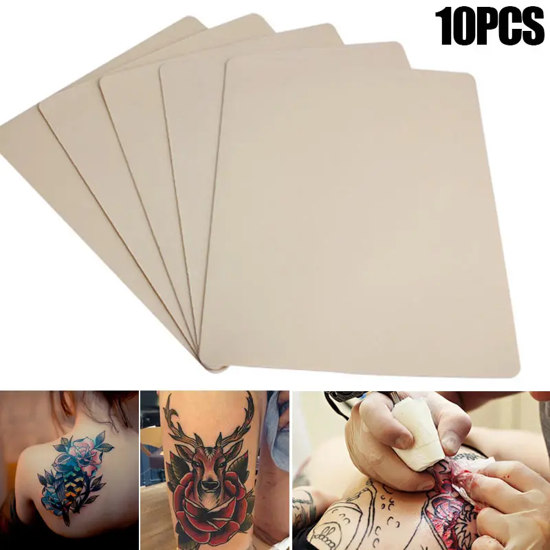 Новые 10 шт. татуировки практика кожи иглы машины питания 19,5 см x 14,5 см CLA88