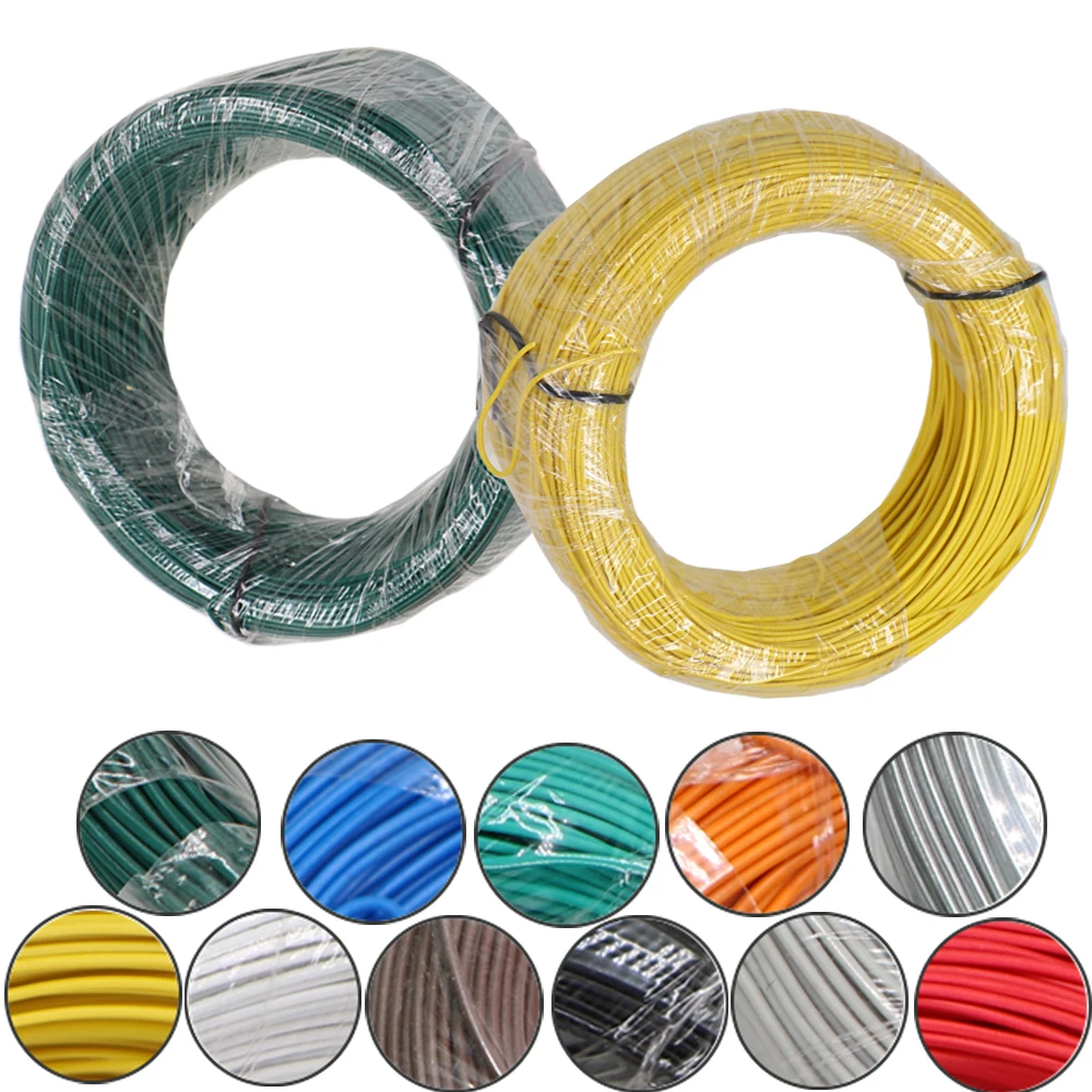 

Плетеный зажим для садовых растений, 100 м, круглое цветное покрытие, тренировочная линия бонсай, железный сердечник, гибкий многоразовый кронштейн для растительной лозы