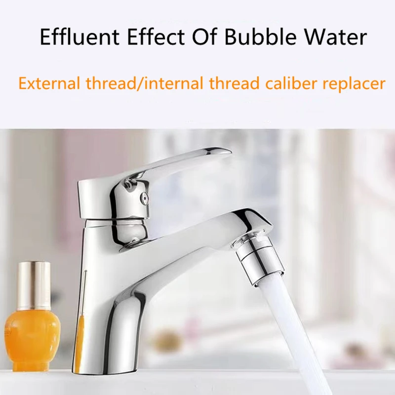 

Water Saving Nozzle Silver Brass Bathroom Accessories External/Internal Thread Aerator Booster Filter 360 Rotate Kitchen Bubbler