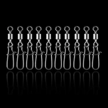 50 шт./лот 2#4#6#8#10# рыболовный Соединитель с застежкой "булавка" подшипник качения поворотный оснастки шпильки рыболовный крючок линия снасти