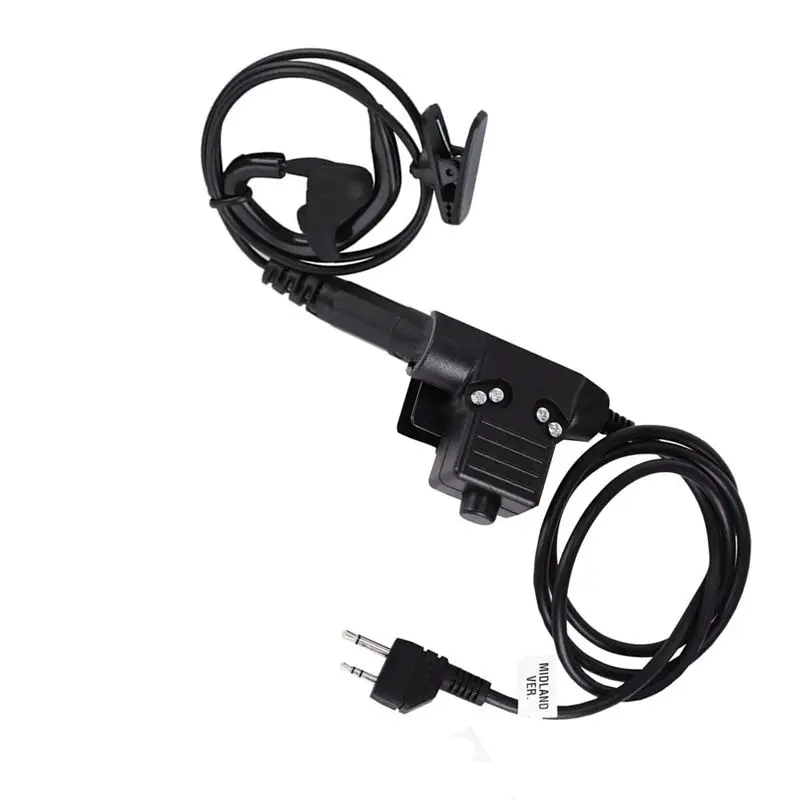 

FFYY-Tactics Ear Bone Vibration Noise Reducing Earpiece With U94 Ptt For Midland Gxt1030vp4 G7 G9 Xt14 Xt18