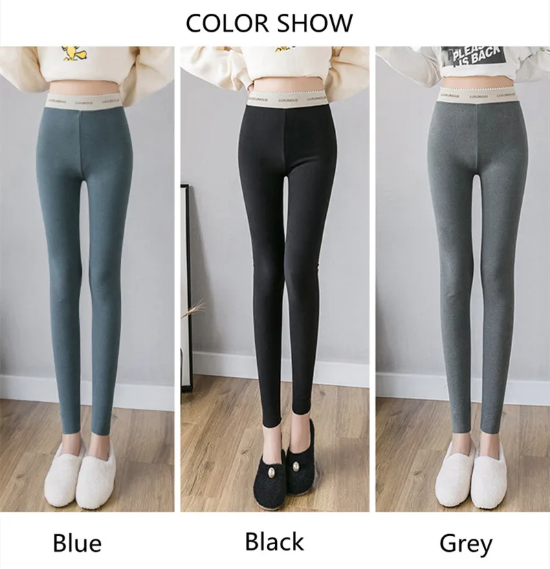 Warm Leggings Fleece Pants Women 