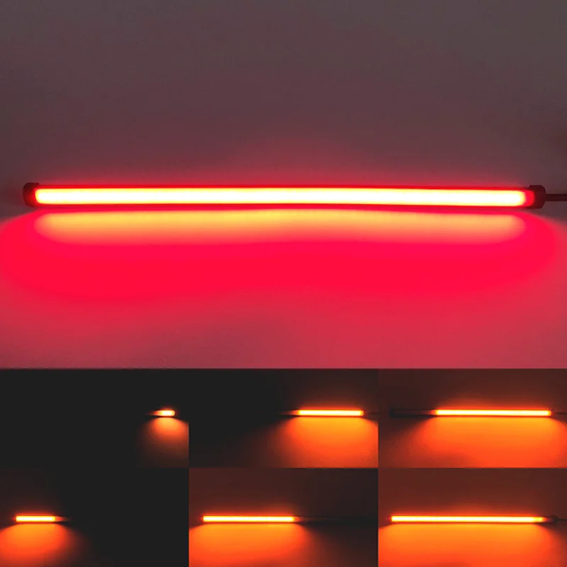 

Дневные ходовые светильник ни, светодиодные ленты, 2 шт., 12 В постоянного тока, 3,2 Вт, белый/красный, янтарный, 3014 SMD, с последовательным потоком сигнала поворота