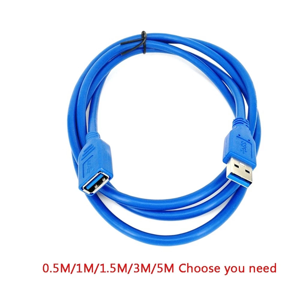 

USB 3.0 A Male to Female Extension Data Sync Cord Cable 0.5/1/2/3/5M 5Gbps Rate Up 10 Times Faster Than The USB 2.0 Version