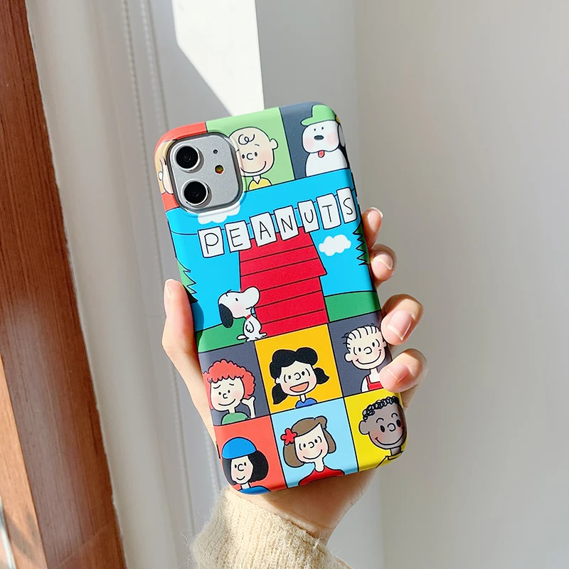 Чехлы для телефонов iphone 11Pro XS Max X XR с милым рисунком из мультфильма "Charlie Lucy", матовый мягкий чехол для iphone 11 7 8 Plus, чехлы для задней панели