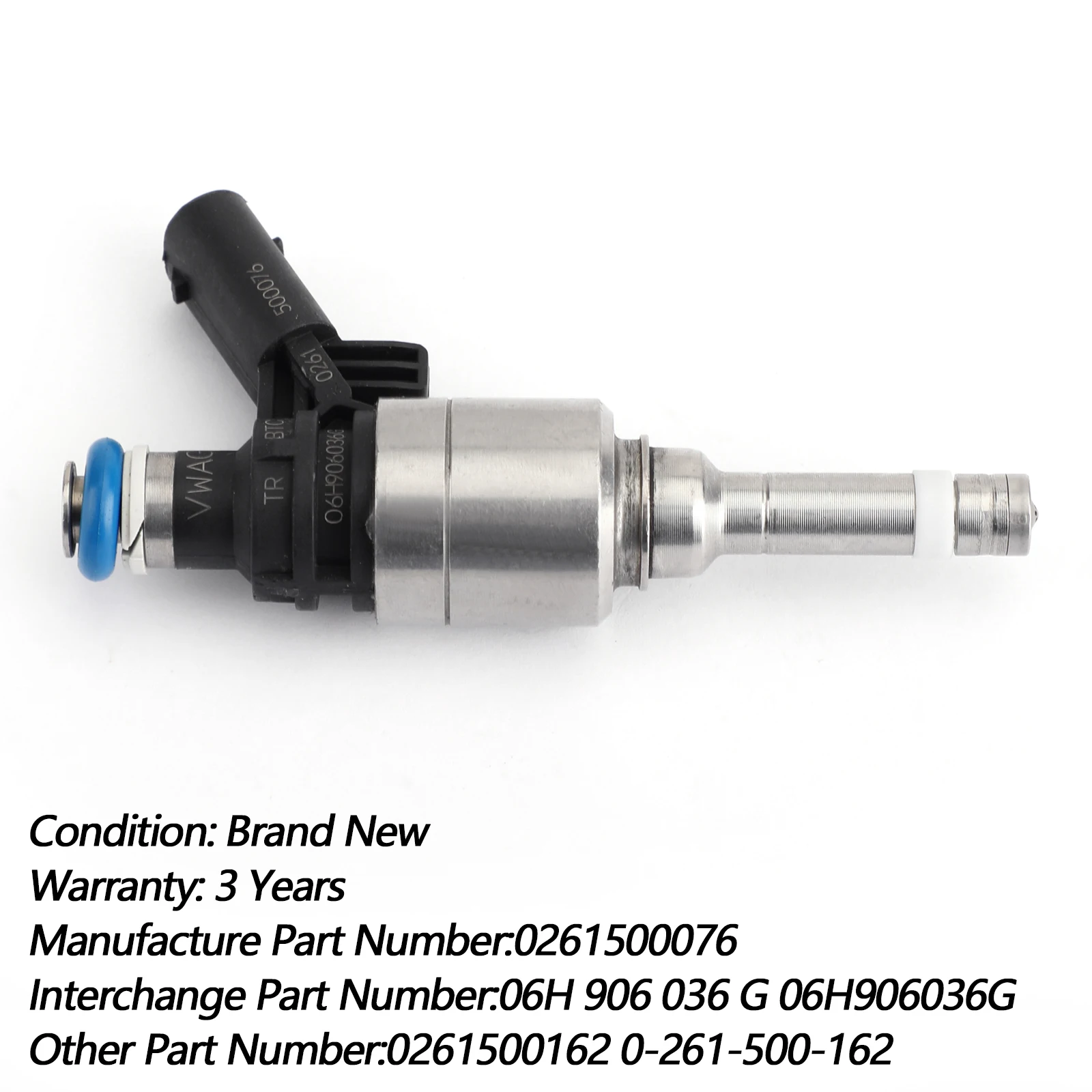 Areyourshop 06H906036G 4 шт. Топливные форсунки для Audi A4 A3 A5 TT T5 Eos CC 2.0L Turbo 0261500076 Топливная форсунка автомобильные аксессуары