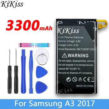 

3300mAh High Capacity Battery For Samsung Galaxy A3 2017 A320 SM-A320 A320F Replacement Phone Battery EB-BA310ABE + Free Tools