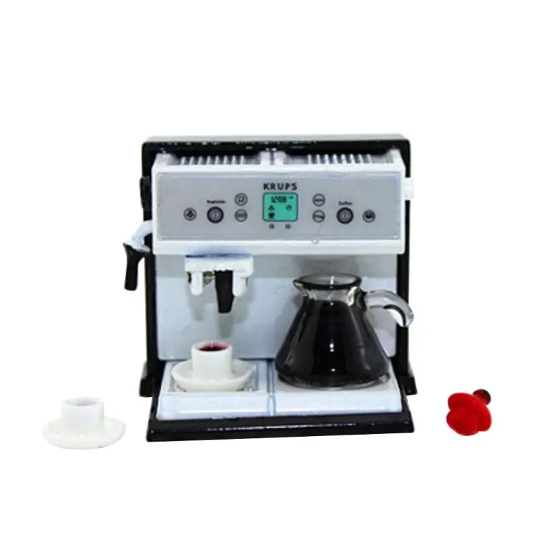 1:12 Dollhouse Miniature Kitchen Expresso Kaffeemaschine Cup Machine Pot B0 W7G2 