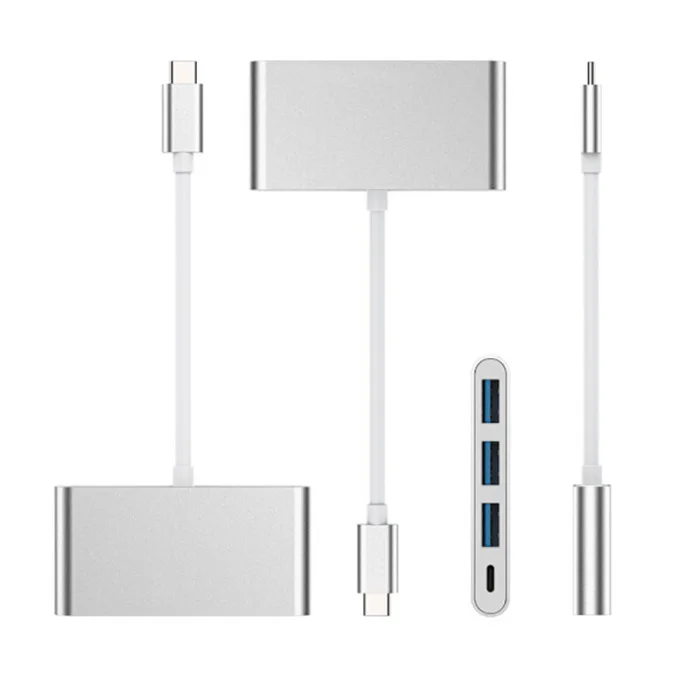 Type C USB 3,0 концентратор зарядный адаптер портативный для мобильного телефона ноутбука Дома Офиса DJA99